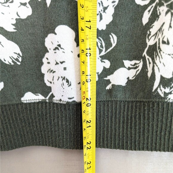 Honeydew Women’s Size SMALL Olive Green Floral Super Soft Lounge Top Comfy Boho - Picture 6 of 11